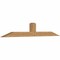 Ekena Millwork Portland Smooth Timber Gable Bracket, Western Red Cedar, 96"W x 16"H x 5 1/2"D x 5 1/2"F, 4/12 Pitch GBW096X16X0606POR00SWR - alternate 2